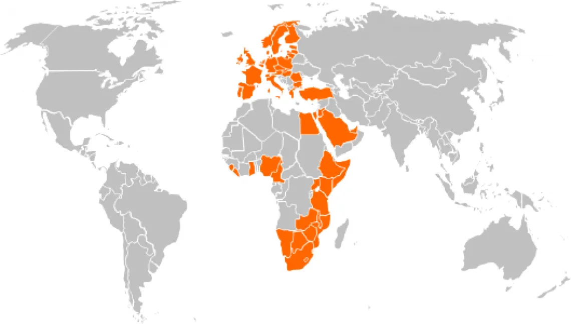 World map of LetMeRepair Branches
